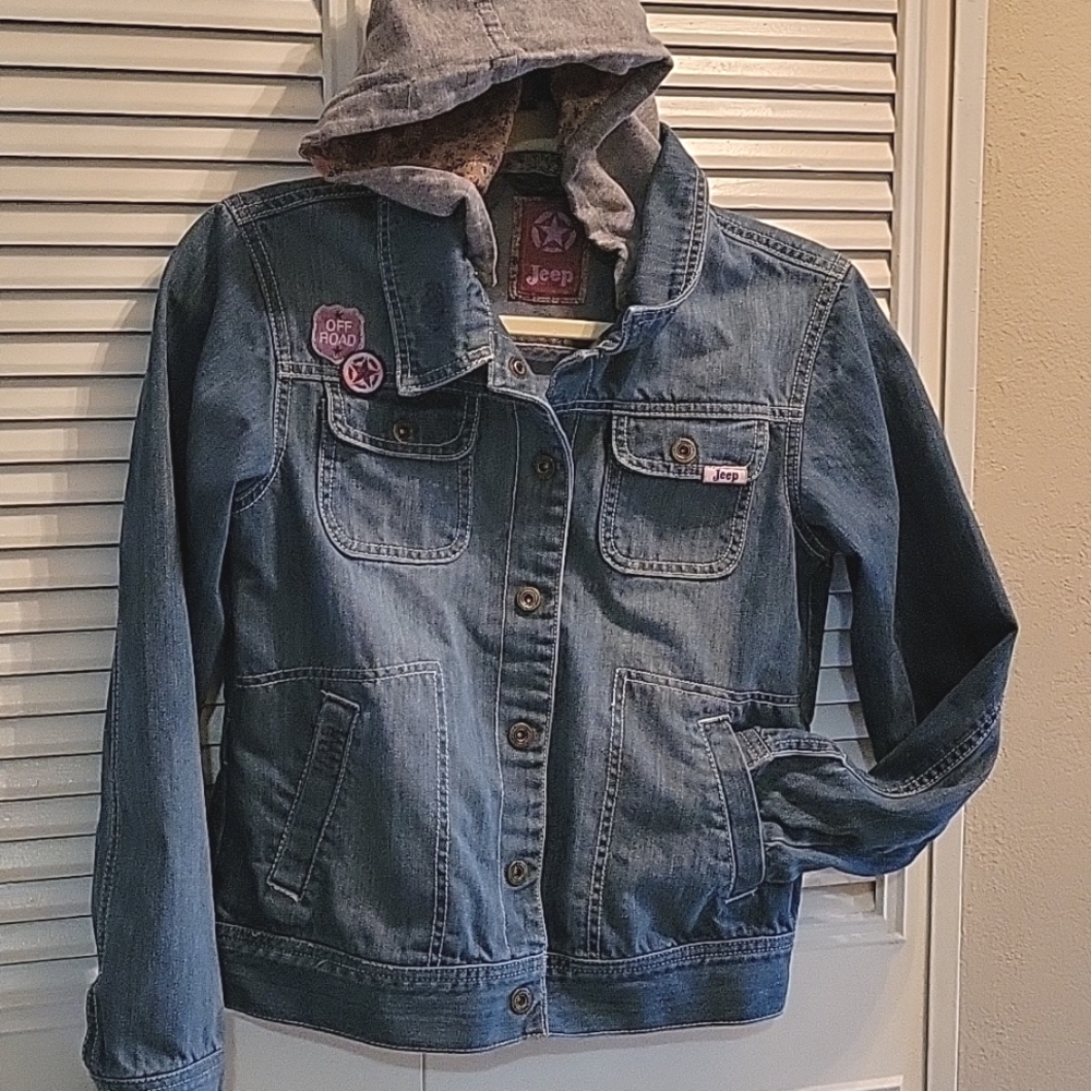 Jeep Denim Jacket w/Removable Hoodie